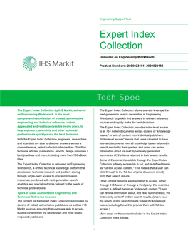 Expert Index Collection