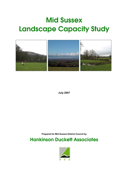 Mid Sussex Landscape Capacity Study Main