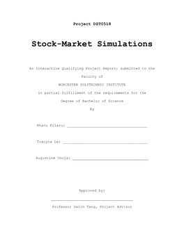 Stock-Market Simulations