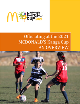 Officiating at the 2021 MCDONALD's Kanga Cup an OVERVIEW