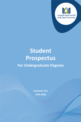 Student Prospectus for Undergraduate Degrees