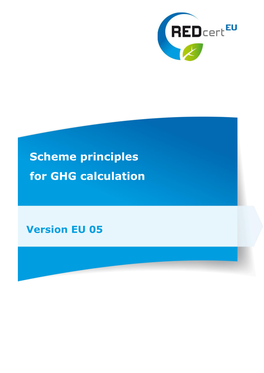 Scheme Principles for GHG Calculation