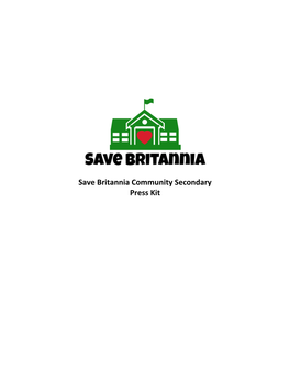 Save Britannia Community Secondary Press Kit