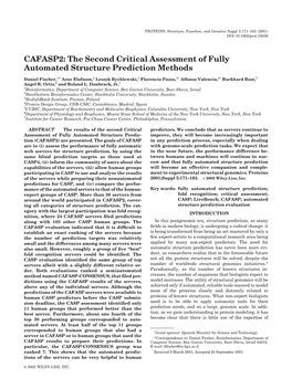 The Second Critical Assessment of Fully Automated Structure