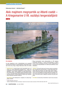 A Kriegsmarine U VII. Osztályú Tengeralattjárói