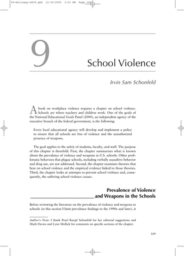 School Violence Irvin Sam Schonfeld