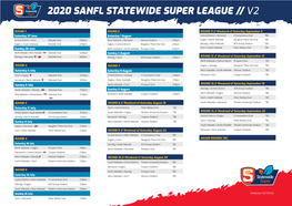 2020 Sanfl Statewide Super League // V2