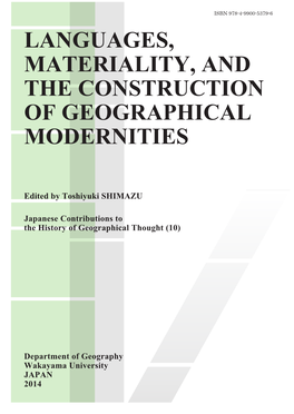 Languages, Materiality, and the Construction of Geographical Modernities