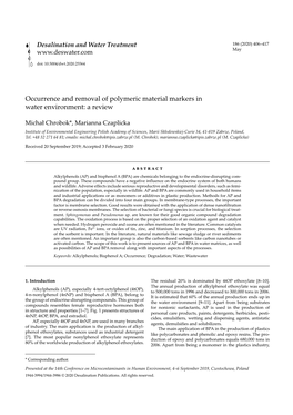 Occurrence and Removal of Polymeric Material Markers in Water Environment: a Review