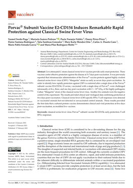 Porvac® Subunit Vaccine E2-CD154 Induces Remarkable Rapid Protection Against Classical Swine Fever Virus