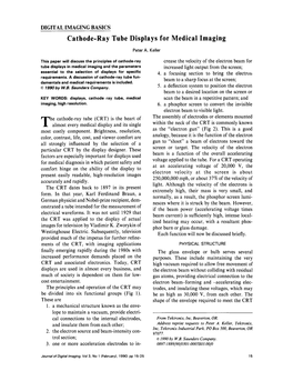 Cathode-Ray Tube Displays for Medical Imaging