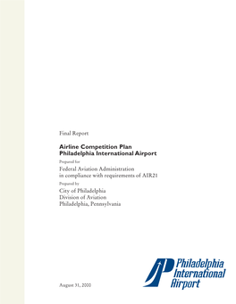 Airline Competition Plan Final Report