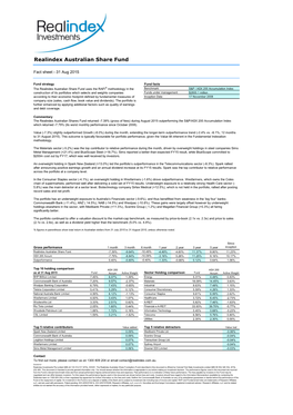 Realindex Australian Share Fund