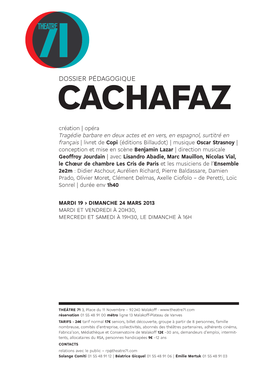 Dossier Pédagogique Cachafaz