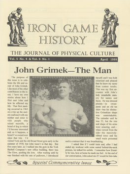 HOW STEVE REEVES TRAINED by John Grimek