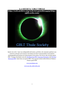 La Societa' Gblt Thule