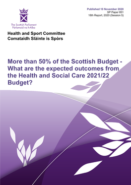 More Than 50% of the Scottish Budget