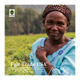 Fair Trade USA® Works of Many Leading the with Brands And