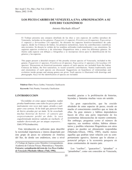 Los Peces Caribes De Venezuela.Pdf