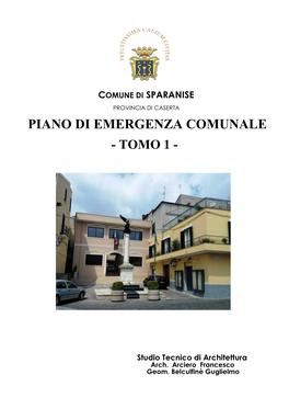 Comune Di Sparanise Piano Emergenza