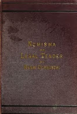 Nomisma; Or, "Legal Tender."