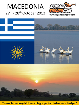 MACEDONIA Th Th 27 - 28 October 2013
