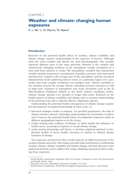 Weather and Climate: Changing Human Exposures K