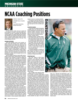 NCAA Coaching Positions