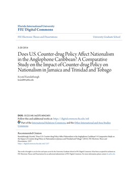 Does US Counter-Drug Policy Affect Nationalism