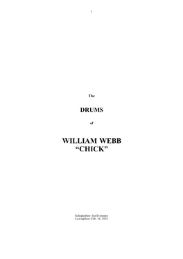 Download the DRUMS of Chick Webb