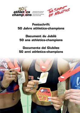 Festschrift 50 Jahre Athletics-Champions Document Du