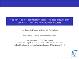 Nuclear Reactors' Construction Costs