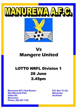 Vs Mangere United