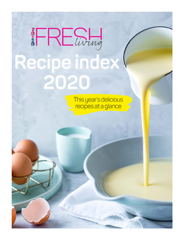 Recipe Index 2020