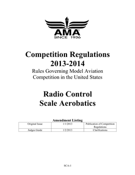 Radio Control Scale Aerobatics