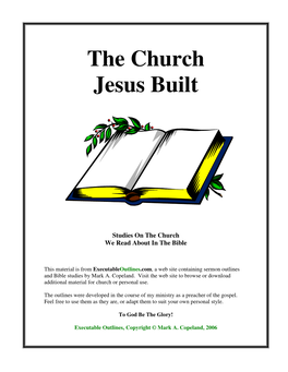 The Church Jesus Built