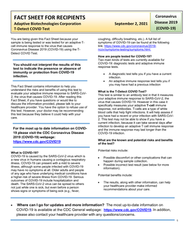 Adaptive Tdetect Fact Sheet for Recipient