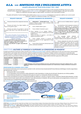 S.I.A. Sostegno Per L'inclusione Attiva