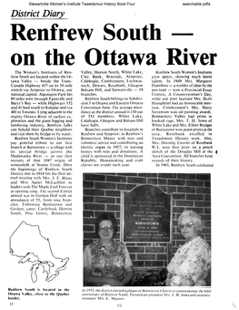 Renfrew South — on the Ottawa River
