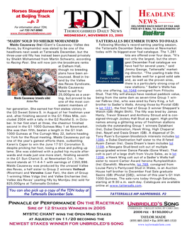 HEADLINE NEWS • 11/23/05 • PAGE 2 of 5