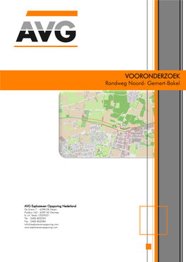 VOORONDERZOEK Randweg Noord- Gemert-Bakel