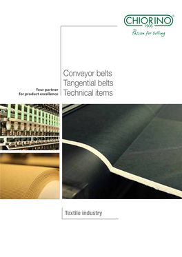 Conveyor Belts Tangential Belts Technical Items