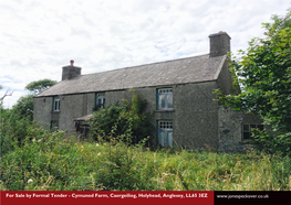 For Sale by Formal Tender - Cymunod Farm, Caergeiliog, Holyhead, Anglesey, LL65 3EZ