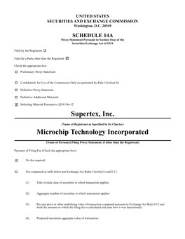 Schedule 14A Employee Slides Supertex Sunnyvale