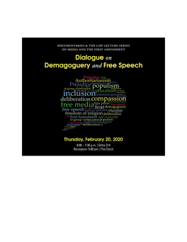 Dialogue on Demagoguery