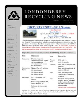 Recycling Newsletter