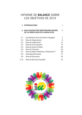 Informe De Balance Sobre Los Objetivos De 2019