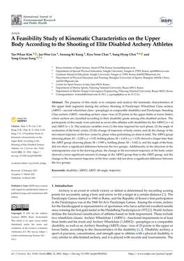 A Feasibility Study of Kinematic Characteristics on the Upper Body According to the Shooting of Elite Disabled Archery Athletes