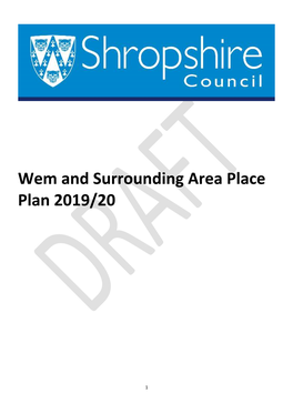Wem and Surrounding Area Place Plan 2019/20