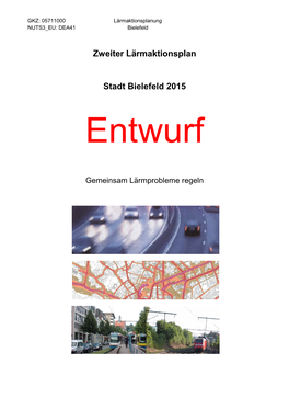 Zweiter Lärmaktionsplan Stadt Bielefeld 2015